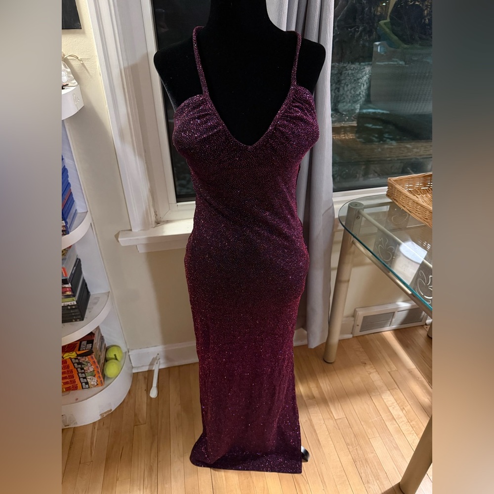 Elegant Deep Purple Maxi Dress